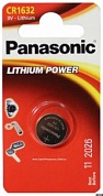 Батарейка литиевая CR1632 1шт Panasonic Lithium Power