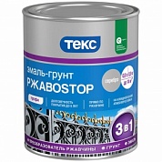 Эмаль-грунт РжавоStop черная алкидная (10кг) Текс