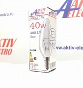 Лампа накаливания 40Вт Е14 свеча Aktiv-Electro