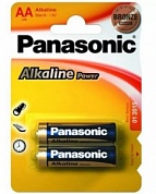 Батарейка щелочная АА LR6 2шт Panasonic Аlkaline Power 