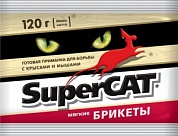 Приманка мягкий брикет истребление крыс и мышей (100гр) Super-Cat