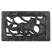 Решетка вентиляционная каминная Кот ученый (267х162х29мм)