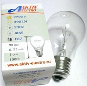Лампа накаливания 40Вт Е27 Aktiv-Electro