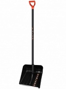 Лопата снеговая пластиковая (405х410мм) деревянный черенок Finland