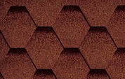 Черепица гибкая классик стандарт красный с оттенением (0,14кв.м) С-S-9